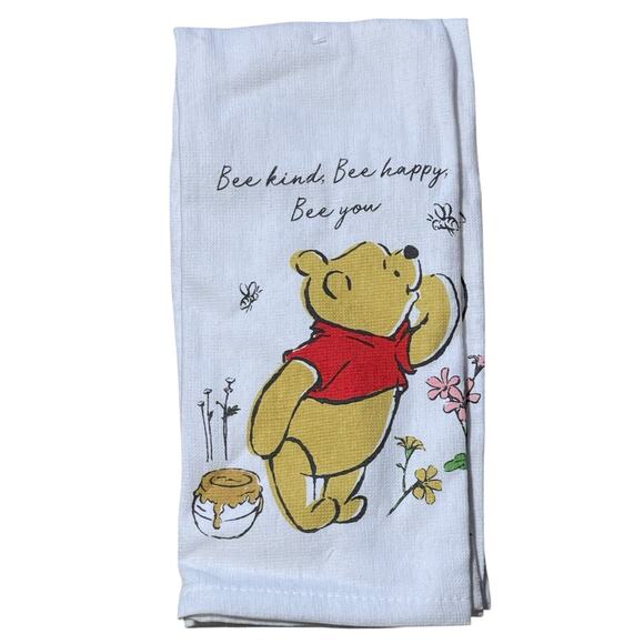 Disney Winnie the Pooh NWT 2-Pack Bee Kind Cotton Hand Towels 2-Pack Mini Mitts - Picture 6 of 8